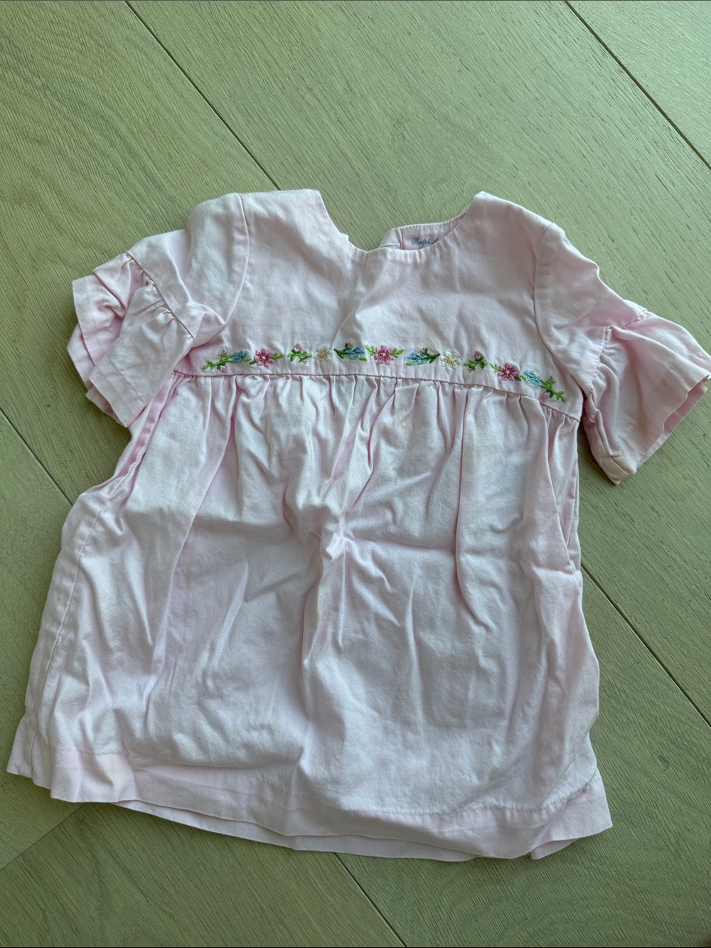 LikeNWT 6 Mo Ralph Lauren Dress and Bloomers with Floral Embroidery